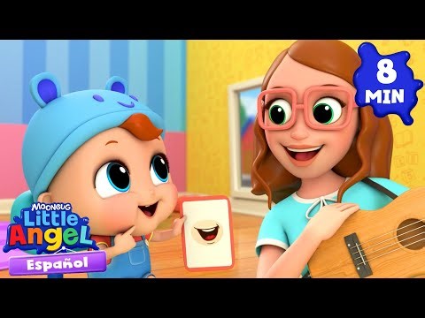 Aprendiendo partes del cuerpo 👀👄👂 Caricaturas | Canciones Infantiles 🎵 Little Angel Español