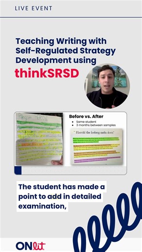 Teaching Writing with Self-Regulated Strategy Development using thinkSRSD