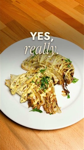 Roasted Cabbage Steak - Vegan Dish at Mazal Charleston SC