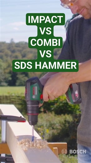 Impact Driver VS Combi Drill Driver VS SDS Rotary Hammer? EXPLAINED! 👀