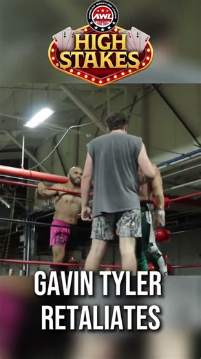 🔥 GAVIN TYLER LAYS OUT DON FURIO! 😳 #wrestling #globalwrestlingfederation #wwe #awl #prowrestling
