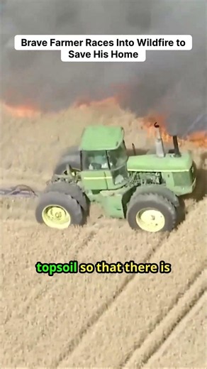 Brave Farmer Races Into Wildfire to Save His Home