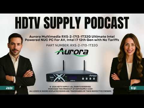Aurora Multimedia RXS-2-i713-1T32G Ultimate Intel Powered NUC PC For AV, Intel I7 12th Gen