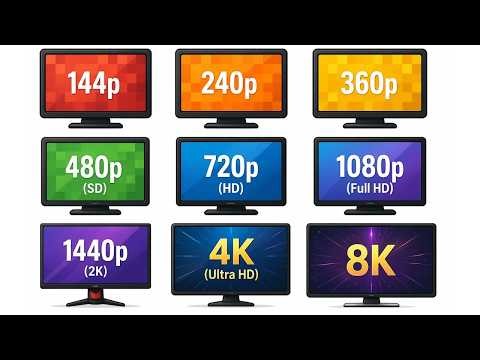 Explaining all screen resolution types in 5 minutes