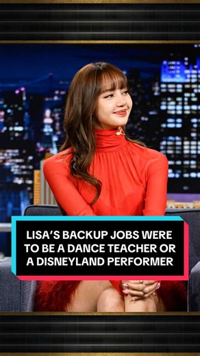 If her singing career didn’t work out, @LISA’s backup jobs were to be a dance teacher or a Disneyland performer 👀 #FallonTonight #TonightShow #LISA #LISAonFallon #BLACKPINK