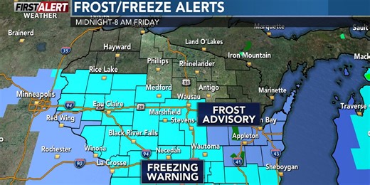 First Alert for rather cool weather to start May, more risks of frost