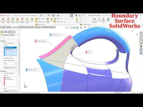 SolidWorks Boundary Surface Tutorial