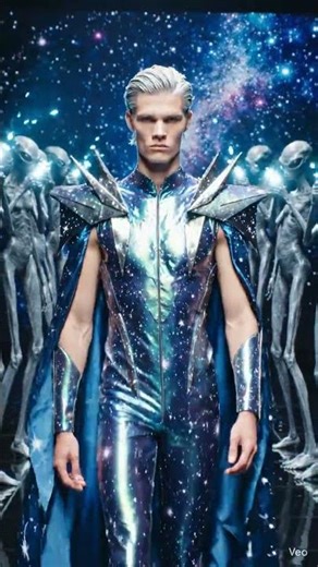 🌌 My First Fashion Sh But It’s in AnotherGalaxy!#AIvideo #Futuristic#AlienRunway #ViralVideo#Explore