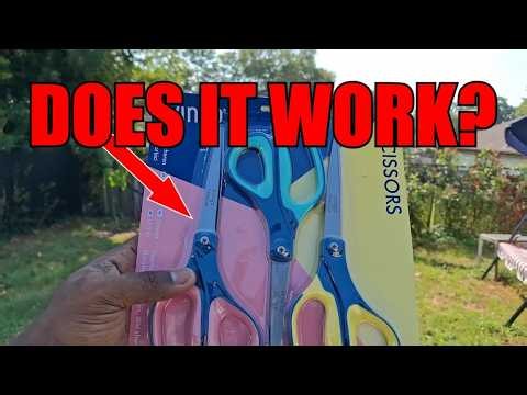 #ad 3 pack of Scissors review and demo! Do they cut?