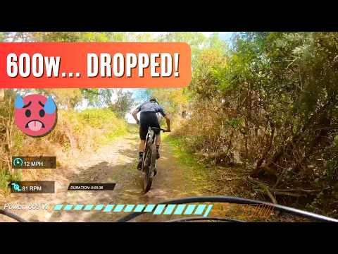 Getting DROPPED Doing 600w - MTB XCO Race