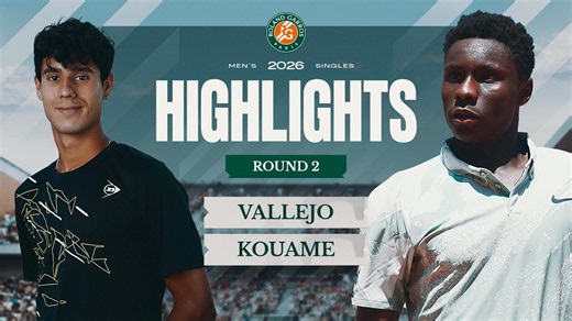 Adolfo Daniel Vallejo vs Moise Kouame | Round 2 Highlights | Roland-Garros 2026