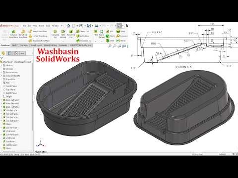 SolidWorks Advanced Exercise-Washbasin Modeling