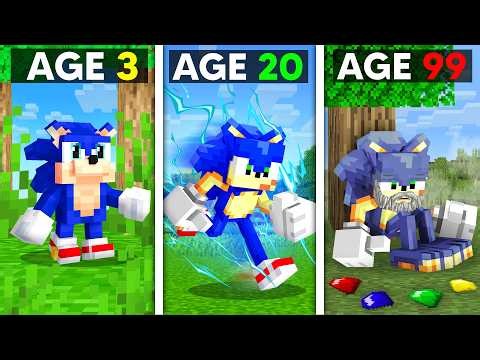 Surviving 99 Years as SONIC in Minecraft