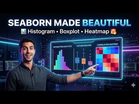 Seaborn Tutorial for Beginners 🚀 | Histograms, Boxplots & Heatmaps (Beautiful Python Visualizations)