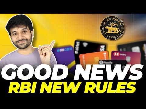 BIG GOOD NEWS: New CREDIT CARD Rules by RBI 😍😍