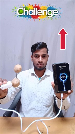 Patato Charger Mobile Hack ✅ Science project class 7th #shorts #youtubeshorts #experiment #trending