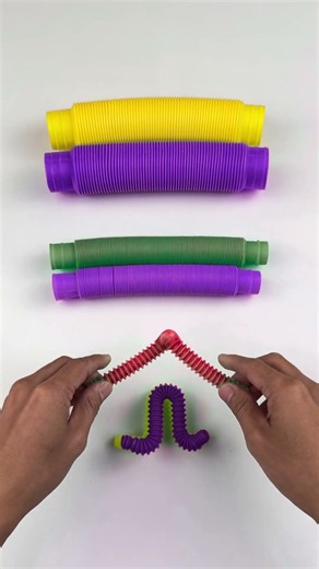 Relaxing Two Creating Styles ASMR POP-TUBE #relaxing #satisfyingvideos #oddasmr #creative #poptubes