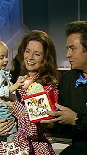 On the Christmas episode of The Johnny Cash Show, that aired on December 25, 1970, Johnny sang “Turn Around” with June and John Carter. | Johnny Cash