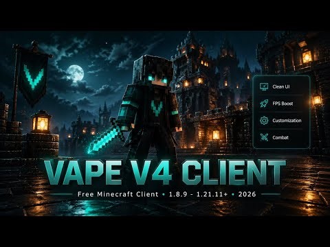 Free Vape V4 Client? - The Best Minecraft Hacked Client in 2026 (1.8.9 - 1.21.11+)