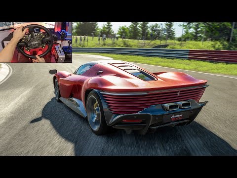 Assetto Corsa EVO - Ferrari Daytona SP3 at Nordschleife Gameplay | Moza R16