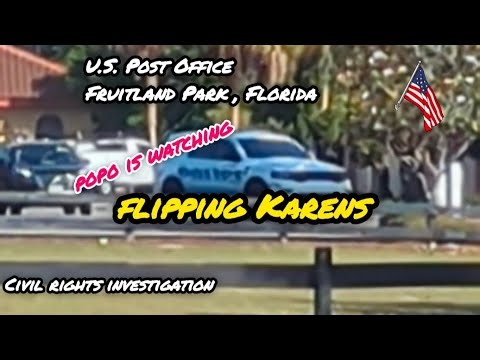 Popo lurks - first amendment audit - turning few Karens around Fruitland Park , Fl - Post Office