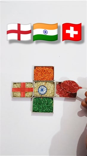 Indian Flag 🇮🇳 Switzerland Flag 🇨🇭 England Flag Drawing || 26 January Flag Drawing #art #shorts