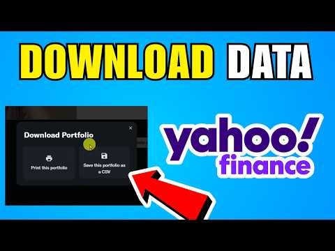 How To Download Data From Yahoo Finance (2026) (Quick And Easy Guide)