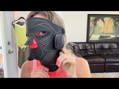 LED Light Therapy Mask, Rechargeable Red Light Therapy for Face with Multiple Light Modes, 3 Timers