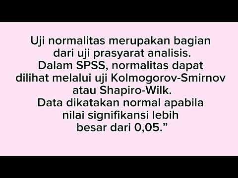 Tutorial Uji Statistik Menggunakan SPSS