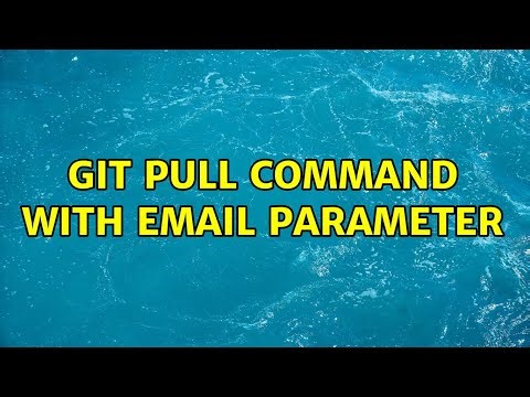 GIT pull command with email parameter