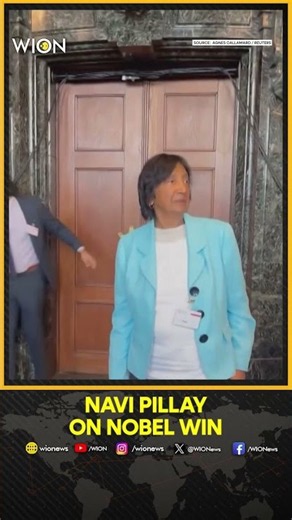 Navi Pillay Reacts After Winning Nobel Peace Prize, Shares Message | WION Shorts