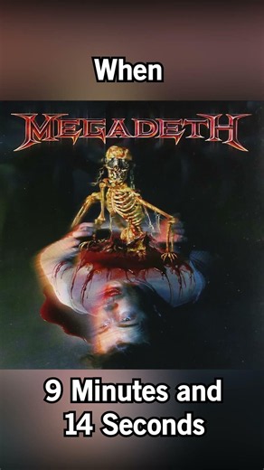 #Shorts Longest Megadeth Songs From Every Album Part 2