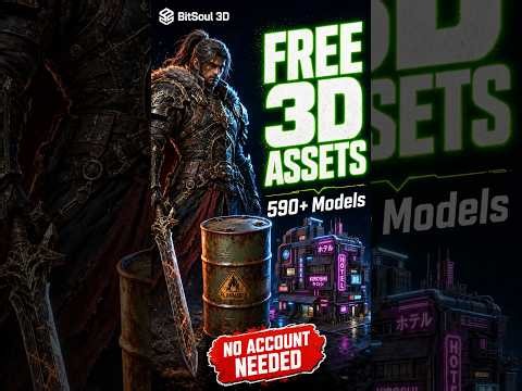 The secret to free game-ready 3D assets 🤫 #shorts