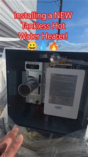 Replaced RVs Old Hot Water Tank! New Tankless Hot Water Heater! #rv #rvlife #viral #shorts #trending