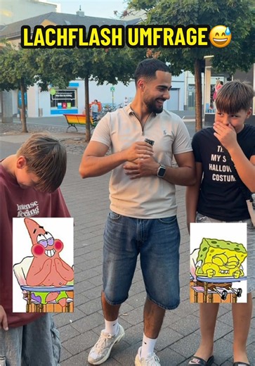 Lachflash Umfrage: SpongeBob & Patrick Reaktion in Mainz