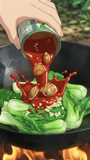 GHIBLI FOREST COOKING Bok Choy with Canned Clams
