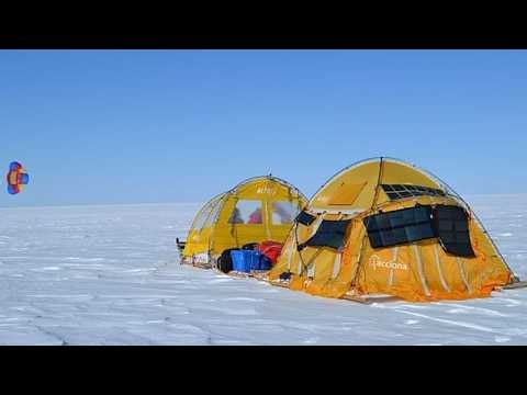 A kite-powered snow sled designed in Spain is gliding across Antarctica in world-first