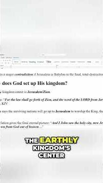 Bible's Babylon Mystery: Is Jerusalem the Kingdom? #shorts