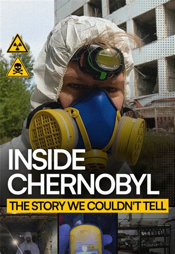 Our team went inside Chernobyl. This is a story we couldn't tell at the time. Aaron went ahead of the rest of the team to scout. He gained access to the Jupiter factory in Pripyat, a former Soviet facility that officially made cassette tapes but is widely believed to have been a covert military site. After the Chernobyl explosion in 1986, it became a decontamination lab. Today, the readings in its basement are higher than anywhere else in the Chernobyl zone, except for the reactor itself. We wer