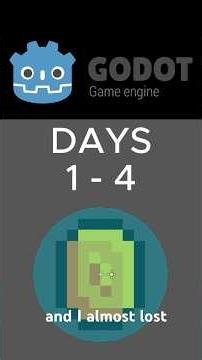 Day 1-4 of learning Godot using Brackeys tutorial