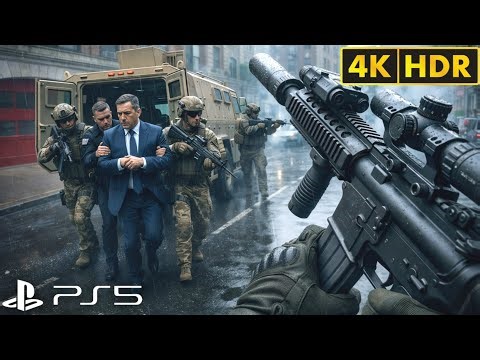 (PS5) Protect the US President | Realistic Gameplay [4K60FPS] Call Of Duty