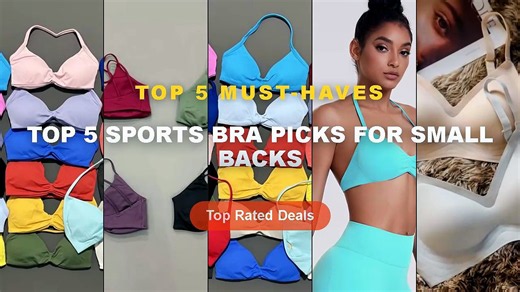 Amazing Top 5 Sports Bra Picks For Small Backs You Need To See - Seamless Underwear For Women With Small Breasts, Push u...