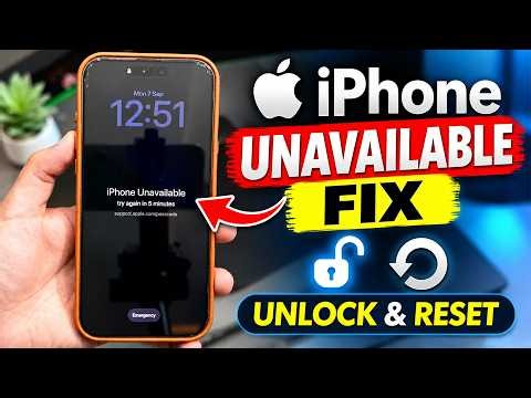 Factory Reset & Unlock iPhone Without Passcode | iPhone Unavailable Fix | Bypass Lock Screen (2026)