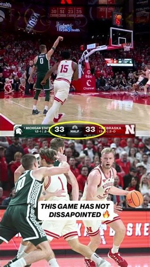 NAIL-BITER 🤯 #msu #nebraska #basketball