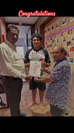 Trinity College London UDAYAN SASTRI student at Allegro School of Music is awarded Grade 8 Piano