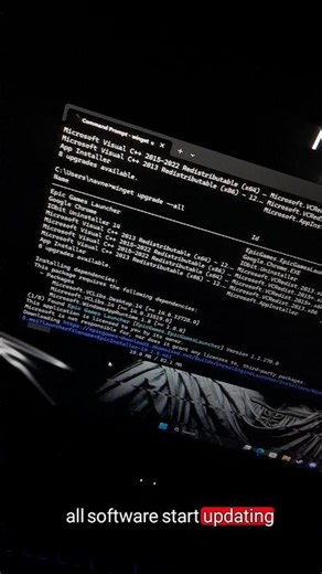Update ALL Your Software with ONE CMD Command!#cmdcommands #update #tech #windowsupdate