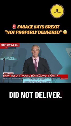 Farage Says Brexit Was NOT Delivered 😳 Accuses Starmer of EU Alignment