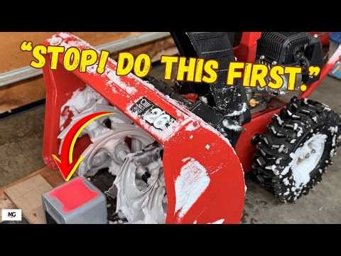 Stop! Do This Before Shutting Down Your Snow Blower (Prevent Rust & Freezing)