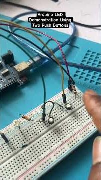 Arduino LED Demonstration Using Two Push Buttons #coding #programming #coursera #arduino #education