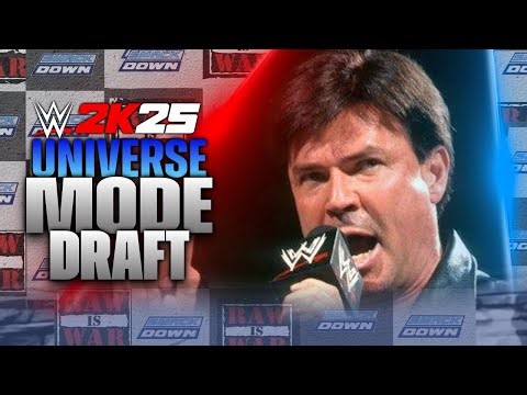 WWE 2K25 UNIVERSE MODE Walkthrough Gameplay PART 2 - SEASON PLE CALENDAR + DRAFT EP 2